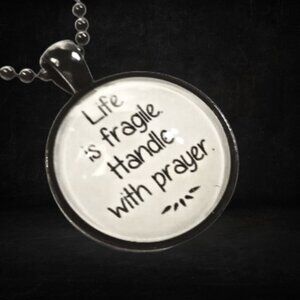 Handle Life With Prayer Necklace